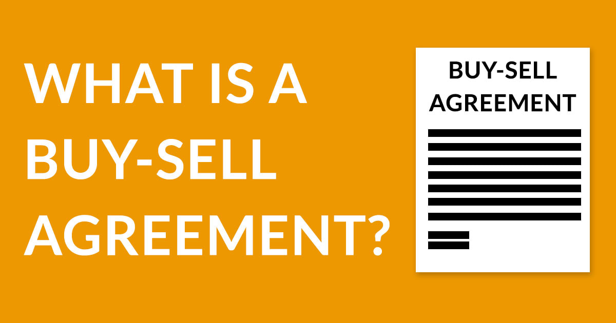 What is a buy sell agreement?